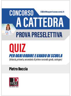 CONCORSO A CATTEDRA PROVA PRESELETTIVA QUIZ PER OGNI ORDINE E GRADO DI SCUOLA