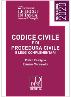 CODICE CIVILE E DI PROCEDURA CIVILE E LEGGI COMPLEMENTARI