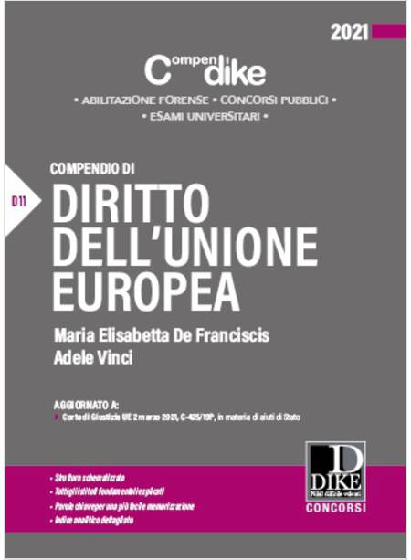 COMPENDIO DI DIRITTO DELL'UNIONE EUROPEA