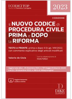 NUOVO CODICE DI PROCEDURA CIVILE PRIMA E DOPO LA RIFORMA. CON AGGIORNAMENTO CODI