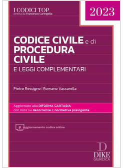 CODICE CIVILE E DI PROCEDURA CIVILE E LEGGI COMPLEMENTARI. CON AGGIORNAMENTO ONL