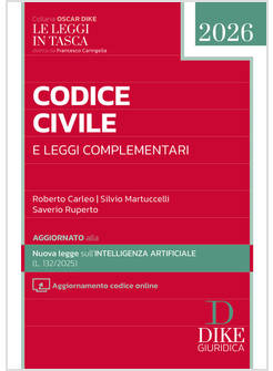 CODICE CIVILE E LEGGI COMPLEMENTARI POCKET 2026 CON AGGIORNAMENTO CODICE ONLINE