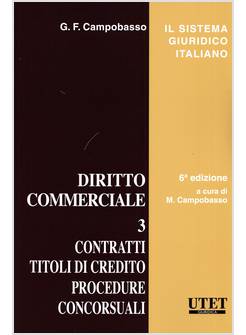 DIRITTO COMMERCIALE 3 VI EDIZIONE