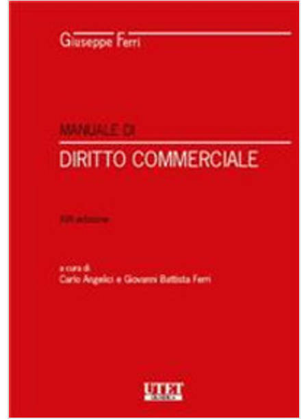 MANUALE DI DIRITTO COMMERCIALE