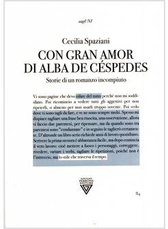 CON GRAN AMOR DI ALBA DE CESPEDES. STORIE DI UN ROMANZO