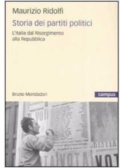 STORIA DEI PARTITI POLITICI L'ITALIA DAL RISORGIMENTO ALLA REPUBBLICA