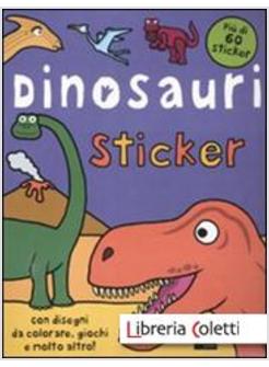 DINOSAURI STICKER CON ADESIVI