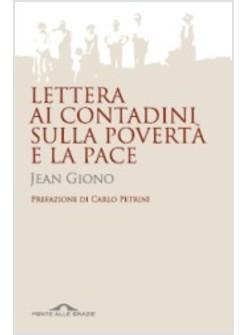LETTERA AI CONTADINI SULLA POVERTA' E LA PACE