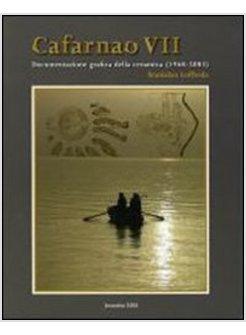 CAFARNAO VII DOCUMENTAZIONE GRAFICA DELLA CERAMICA (1968-2003)