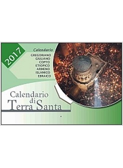 CALENDARIO DI TERRA SANTA 2017 DA TAVOLO