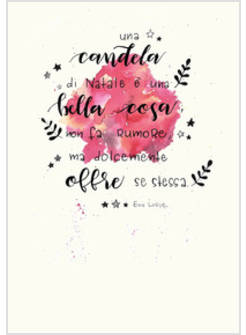 CANDELA DI NATALE. QUADERNO PER APPUNTI