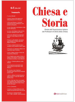 CHIESA E STORIA. VOL. 6