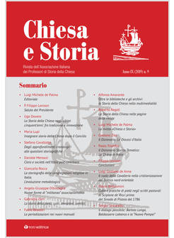 CHIESA E STORIA 9 (2019)