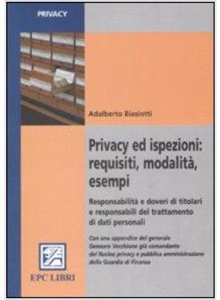PRIVACY ED ISPEZIONI REQUISITI MODALITA ESEMPI RESPONSABILITA' E DOVERI DI