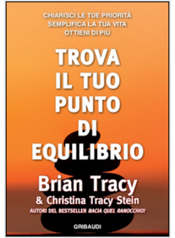 TROVA IL TUO PUNTO DI EQUILIBRIO. CHIARISCI LE TUE PRIORITA', SEMPLIFICA LA VITA