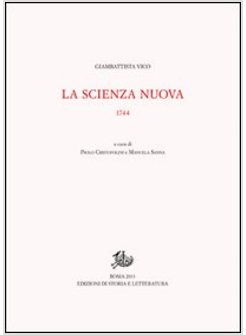 OPERE DI GIAMBATTISTA VICO. VOL. 9: LA SCIENZA NUOVA. 1744.