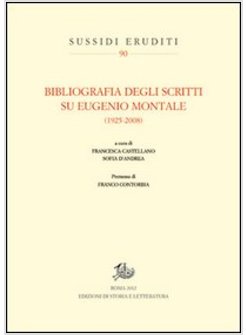 BIBLIOGRAFIA MONTALIANA (1925-1988)