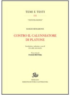 CONTRO IL CALUNNIATORE DI PLATONE