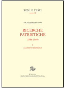 RICERCHE PATRISTICHE II VOL.
