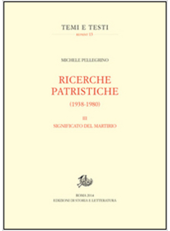 RICERCHE PATRISTICHE III VOL.