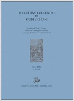 BOLLETTINO DEL CENTRO DI STUDI VICHIANI (2013) VOL. 1-2
