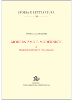 MODERNISMO E MODERNISTI II SEMERIA BONAIUTI FOGAZZARO