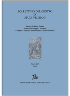 BOLLETTINO DEL CENTRO DI STUDI VICHIANI (2015)