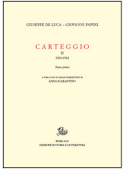 CARTEGGIO (1929-1932)