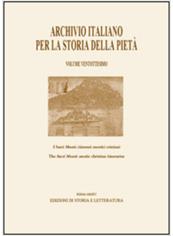 ARCHIVIO ITALIANO PER LA STORIA DELLA PIETA'
