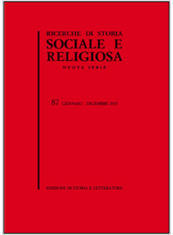 RICERCHE DI STORIA SOCIALE E RELIGIOSA