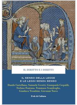 IL DIRITTO E I DIRITTI IL SENSO DELLA LEGGE E LE LEGGI SENZA SENSO