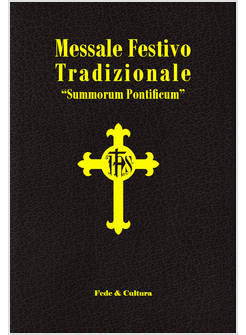 MESSALE FESTIVO TRADIZIONALE SUMMORUM PONTIFICUM ED ITA - LAT  RIL PELLE TG. ORO