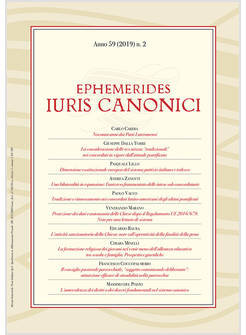 EPHEMERIDES IURIS CANONICI 2 (2019)