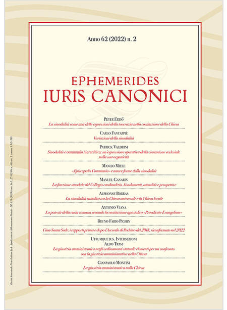 EPHEMERIDES IURIS CANONICI 2022 VOL 2