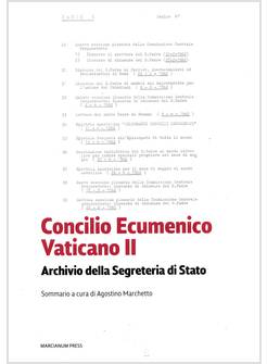 CONCILIO ECUMENICO VATICANO II ARCHIVIO DELLA SEGRETERIA DI STATO