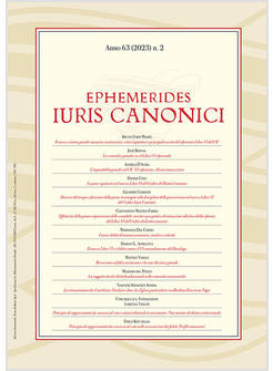 EPHEMERIDES IURIS CANONICI (2023). VOL. 2
