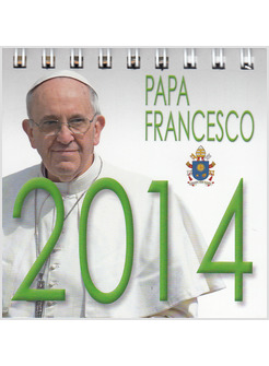 CALENDARIO CM 8 X 8 PAPA FRANCESCO SFONDO BIANCO 2014