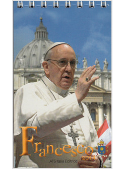CALENDARIO CM 7 X 12 PAPA FRANCESCO 2014 SFONDO SAN PIETRO 