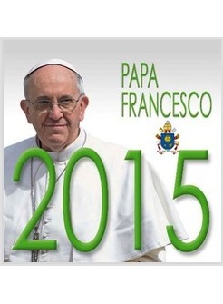CALENDARIO CM 8 X 8 PAPA FRANCESCO SFONDO BIANCO 2015