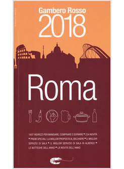 ROMA DEL GAMBERO ROSSO 2018