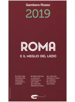 ROMA DEL GAMBERO ROSSO 2019