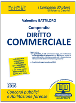 COMPENDIO DI DIRITTO COMMERCIALE. CON ESPANSIONE ONLINE