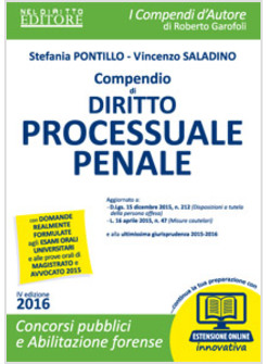 COMPENDIO DI DIRITTO PROCESSUALE PENALE. CON AGGIORNAMENTO ONLINE