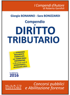 COMPENDIO DI DIRITTO TRIBUTARIO. CON AGGIORNAMENTO ONLINE