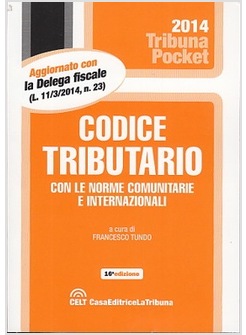 CODICE TRIBUTARIO POCKET 16 ED. 2014