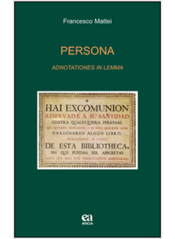 PERSONA. ADNOTATIONES IN LEMMA