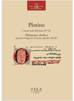 IMMORTALITA' DELL'ANIMA IV 7/2 PLOTINIANA ARABICA (PSEUDO-TEOLOGIA)