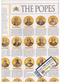 POSTER I PAPI DA SAN PIETRO A PAPA FRANCESCO CM 70 X 100 EDIZ. INGLESE