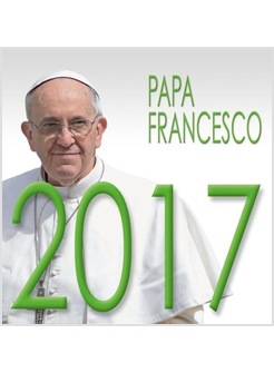 CALENDARIO CM 8 X 8 PAPA FRANCESCO SFONDO BIANCO 2017