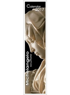 CALENDARIO CM 11 X 49 MICHELANGELO SCULTORE 2017